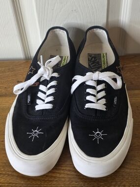 Vans Authentic VR3 SF Embroidered Doodles Black Sneaker Men 9 Women 10.5 